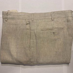 Daniel Cremieux Khaki Linen Pants (35x30)